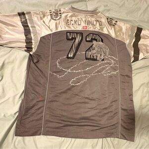 Ecko Unlimited Silver and Gray Men's Jersey